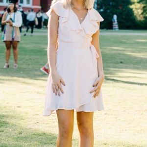 Pink Wrap Dress